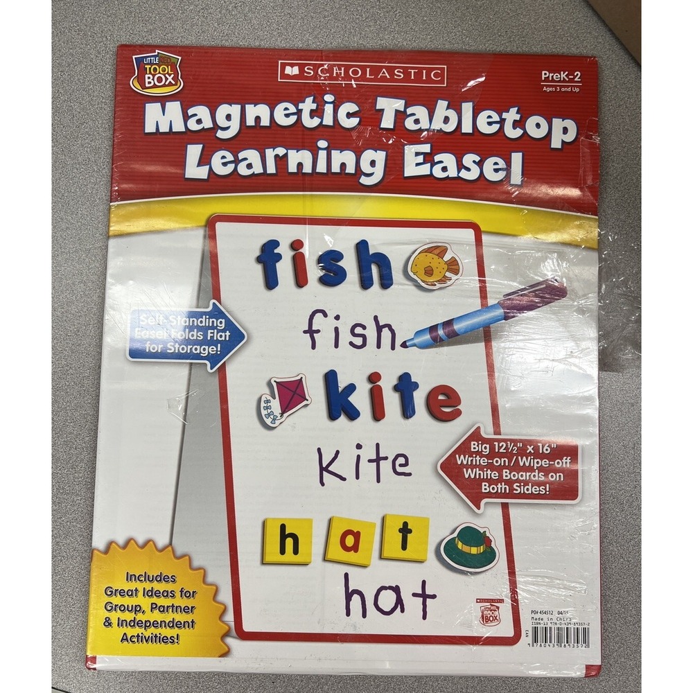 Scholastic Literacy Resources Magnetic Table Top Learning Easel SC-0439893577